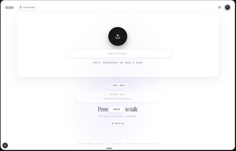 make ui speak & edit (muse) – screenshot 3