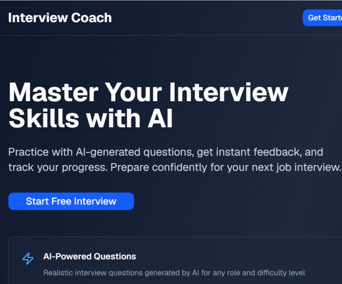 AI interview coach – screenshot 1