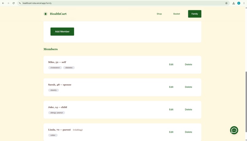 Healthcart – screenshot 1