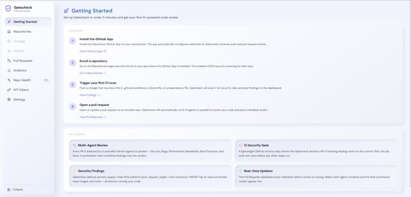 GateCheck  – screenshot 2
