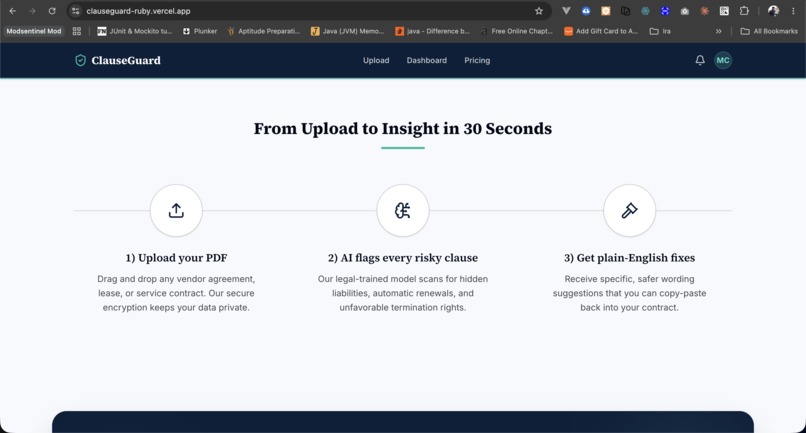 ClauseGuard – screenshot 1