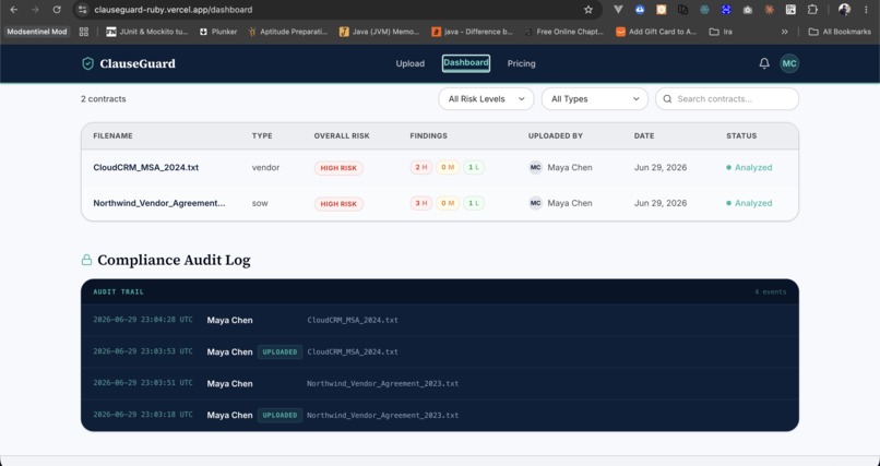 ClauseGuard – screenshot 2