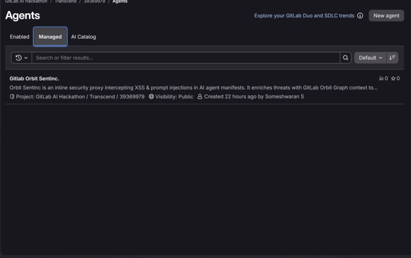 Gitlab Orbit Sentinc. – screenshot 3