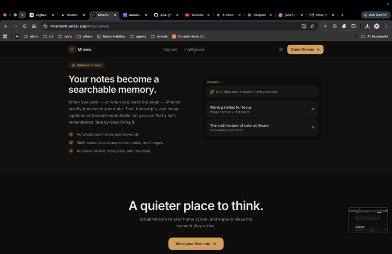 mnemo – screenshot 3