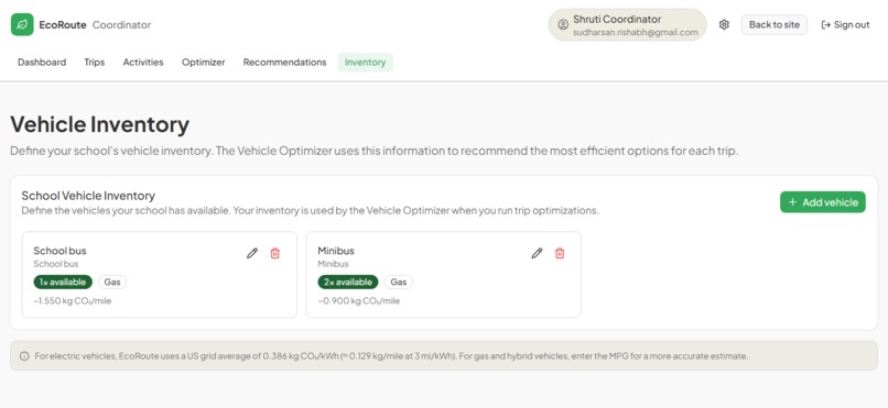 EcoRoute: Smart School Transportation Optimizer – screenshot 2