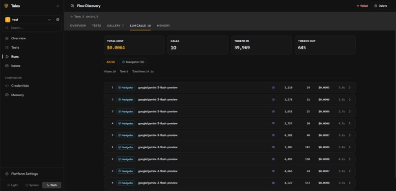 Talos kery test Agent – screenshot 5