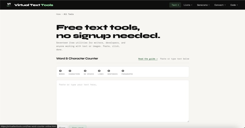 Virtual Text Tools – screenshot 3