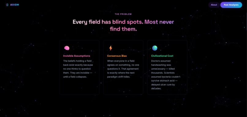 AXIOM — Cognitive Blind Spot Engine – screenshot 5