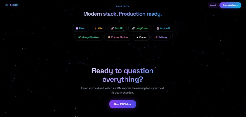 AXIOM — Cognitive Blind Spot Engine – screenshot 9