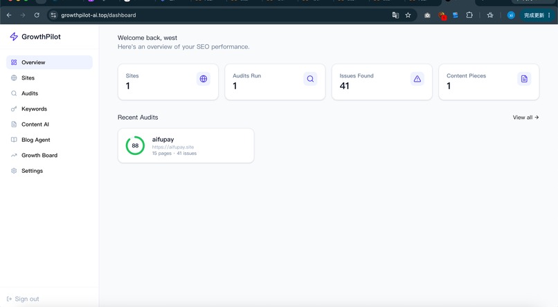 GrowthPilot Ai – screenshot 1
