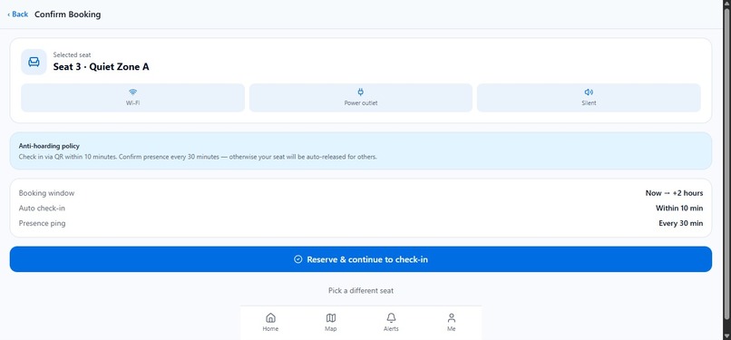 DeskGuard -Smart Library seat allocation system  – screenshot 7
