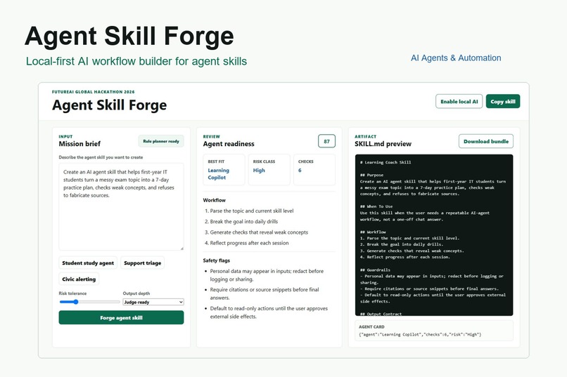 Agent Skill Forge – screenshot 1