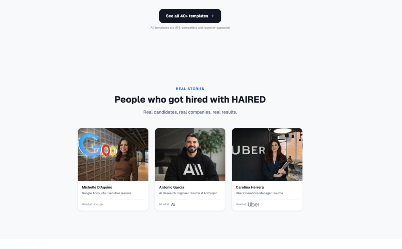 Haired CV – screenshot 2