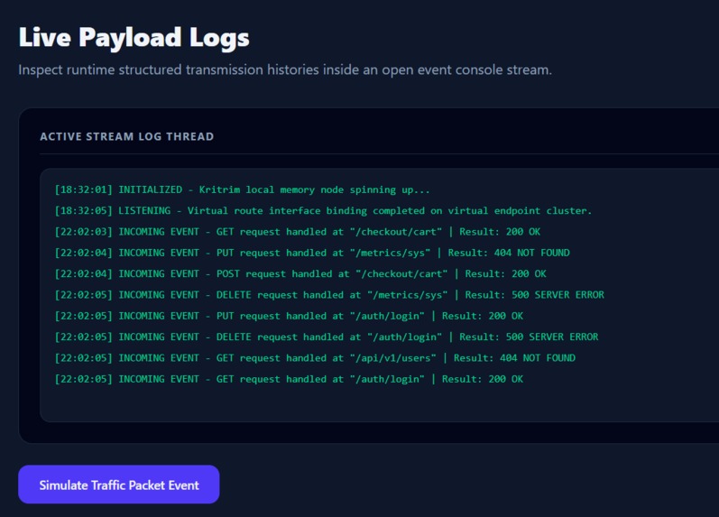 Kritim-API – screenshot 5