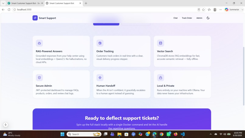 Smart Customer Support Bot – screenshot 2
