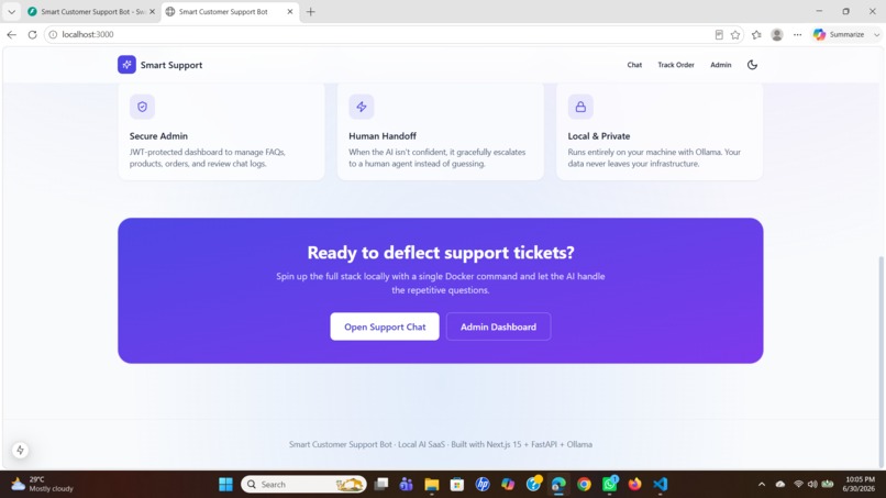 Smart Customer Support Bot – screenshot 3