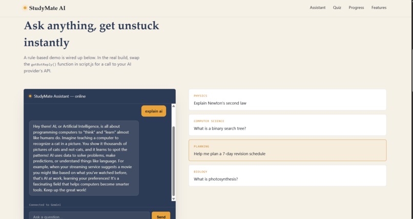 Study Mate AI – screenshot 4