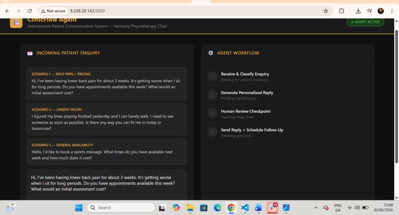 ClinicFlow Agent – screenshot 6