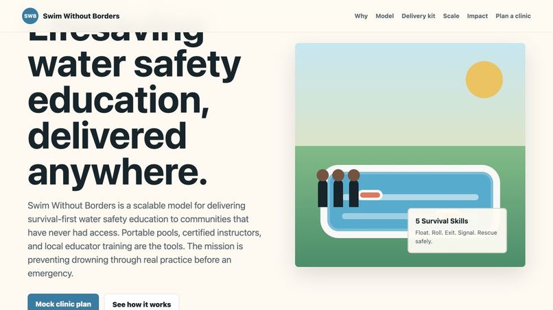 Swimming Without Borders – screenshot 1