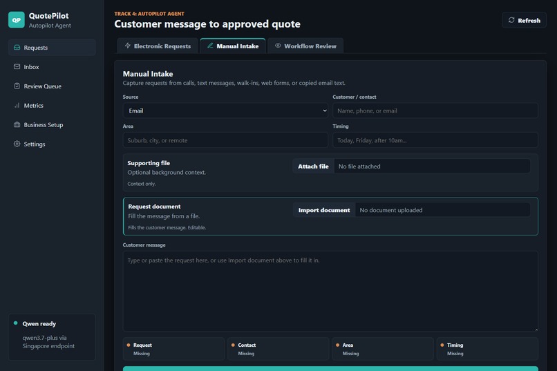 QuotePilot – screenshot 2