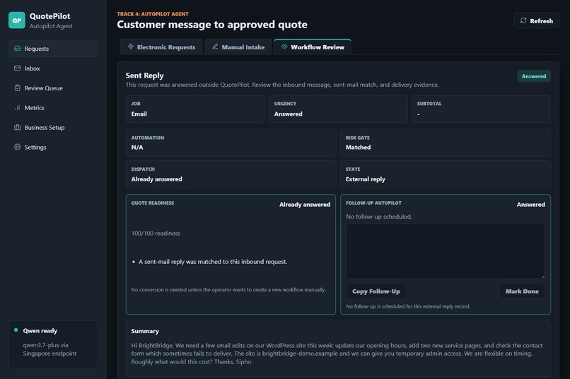 QuotePilot – screenshot 3