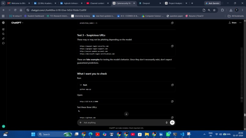AI-Based Phishing URL Detection System – screenshot 2