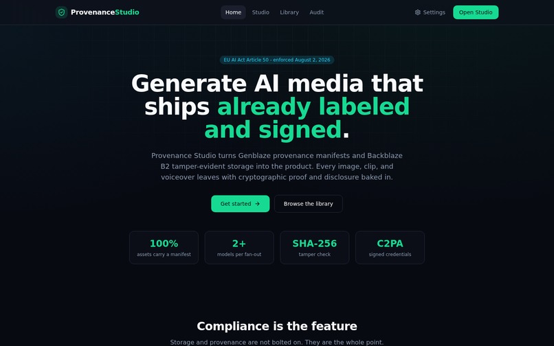 Provenance Studio – screenshot 6