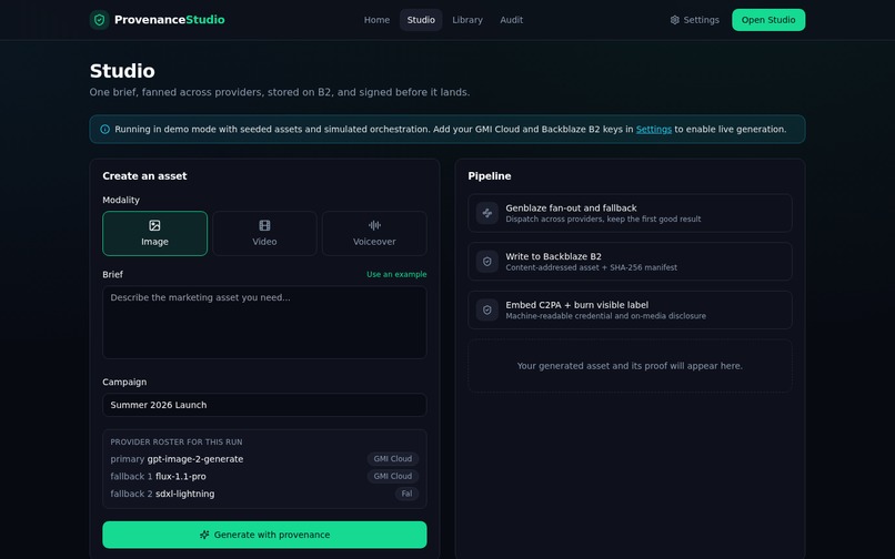 Provenance Studio – screenshot 13