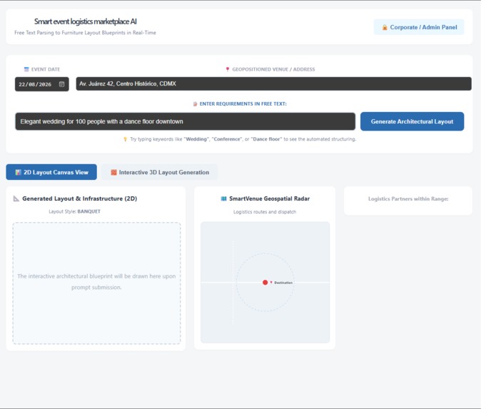 Smart event logistics marketplace  AI – screenshot 2