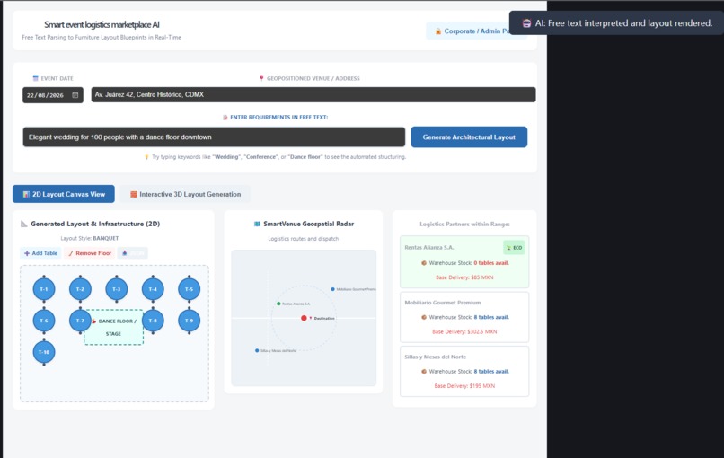 Smart event logistics marketplace  AI – screenshot 4