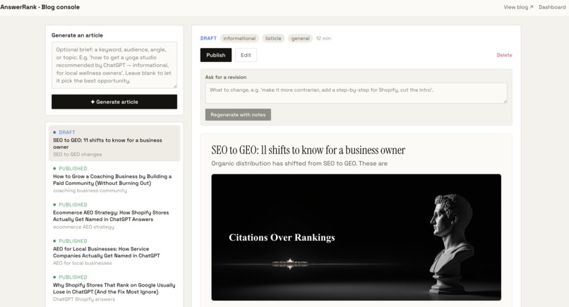 Answerrank – screenshot 1