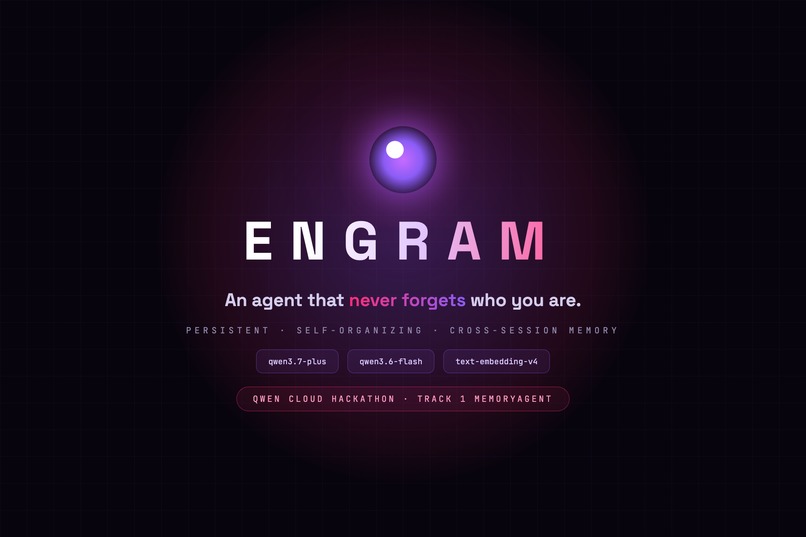 ENGRAM — Neural Memory Engine for Qwen Agents – screenshot 1