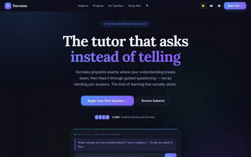 Socrates — AI-Powered Socratic Tutor – screenshot 4