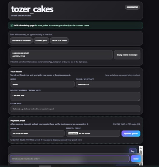 ChatOrder Autopilot Agent – screenshot 4