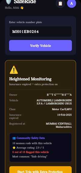 SafeRide: Verify Before You Board. Track Until You Arrive. – screenshot 4