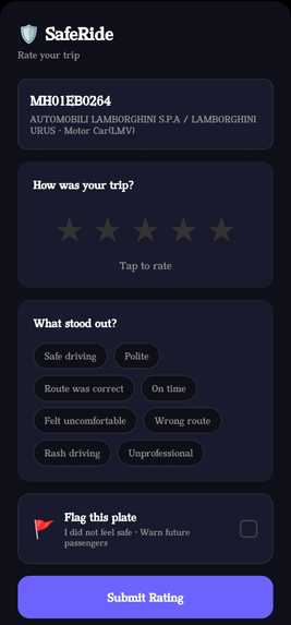 SafeRide: Verify Before You Board. Track Until You Arrive. – screenshot 7