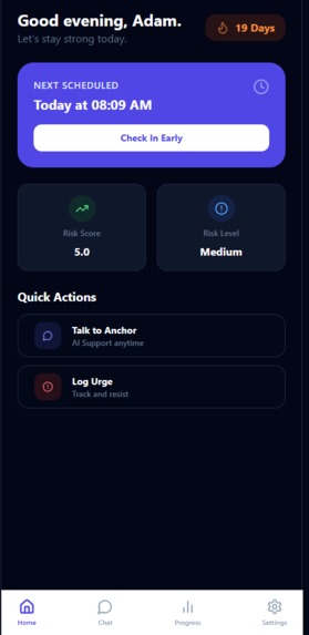 Anchor: An AI Accountability Companion – screenshot 2