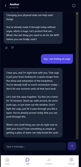 Anchor: An AI Accountability Companion – screenshot 4