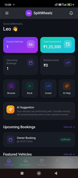 SPLIT WHEELZ – AI Shared Vehicle Ownership – screenshot 3