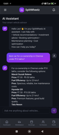 SPLIT WHEELZ – AI Shared Vehicle Ownership – screenshot 10
