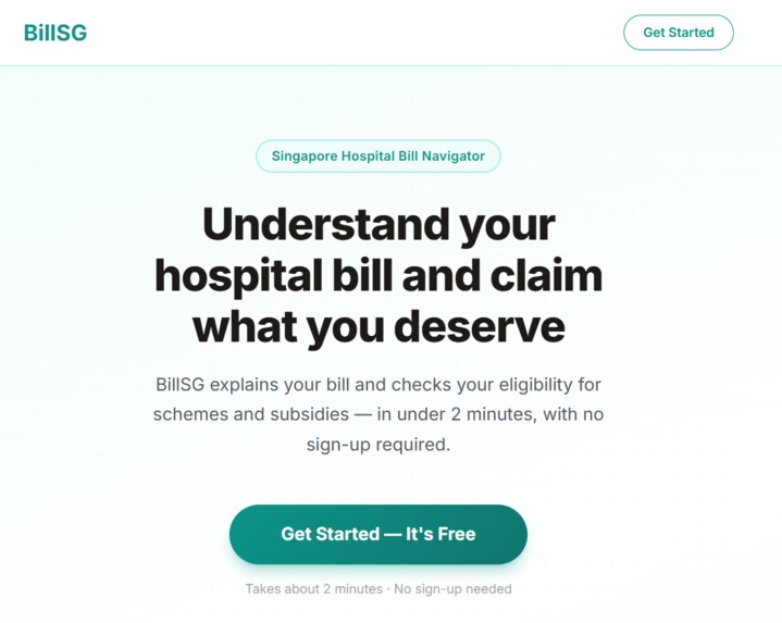 BillSG – screenshot 1