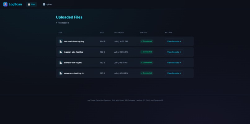 Log Scanner – screenshot 1