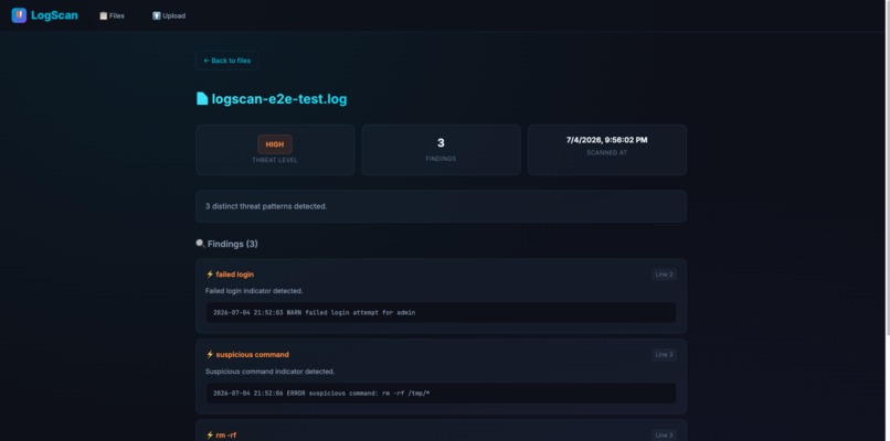 Log Scanner – screenshot 3