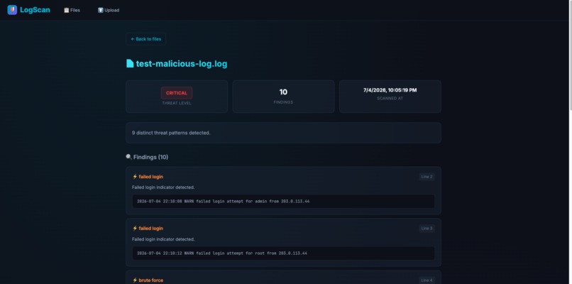 Log Scanner – screenshot 4