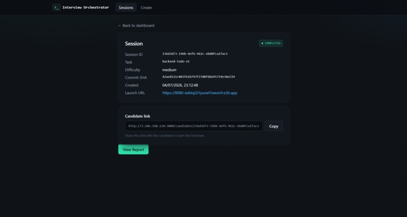 Interview Orchestrator – screenshot 3