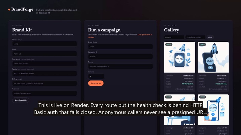 BrandForge – screenshot 1