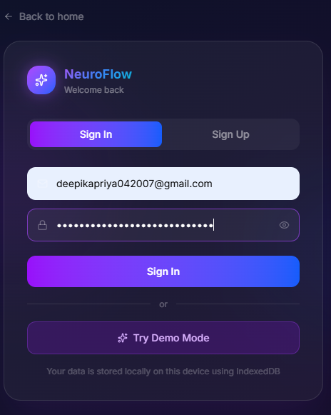 NeuroFlow AI | Devpost