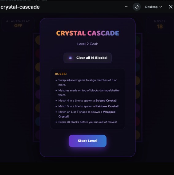 Crystal Cascade – screenshot 2