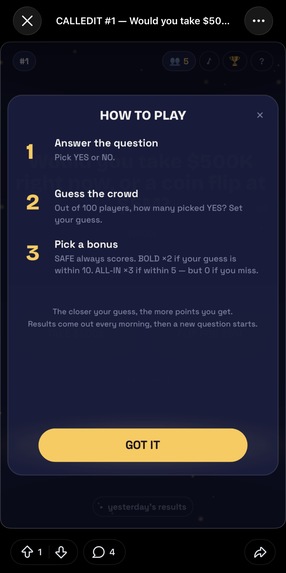 CalledIt – screenshot 3