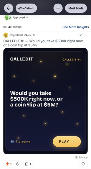 CalledIt – screenshot 1